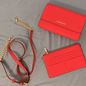 Michael Kors Saffiano Leather 3 in 1 Crossbody